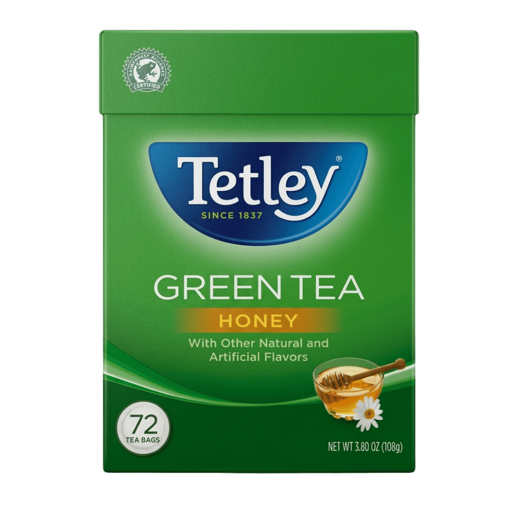 Tetley Honey Green Tea 72 bags buy online USA - 1
